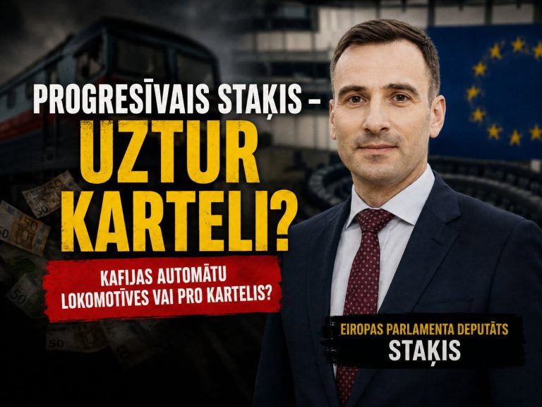 Eiropas Parlamenta deputāts Mārtiņš Staķis uztur karteli?