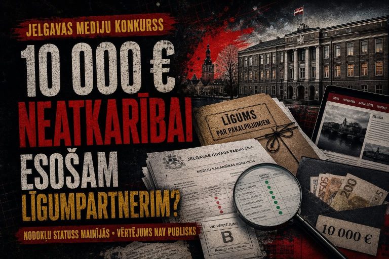 Neatkarība pie pazīstama līgumpartnera durvīm: ko Jelgavas mediju konkurss neizstāsta par Zemgales mediju centru