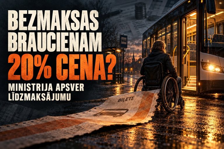Sabiedriskā transporta līdzmaksājuma iecere personām ar invaliditāti