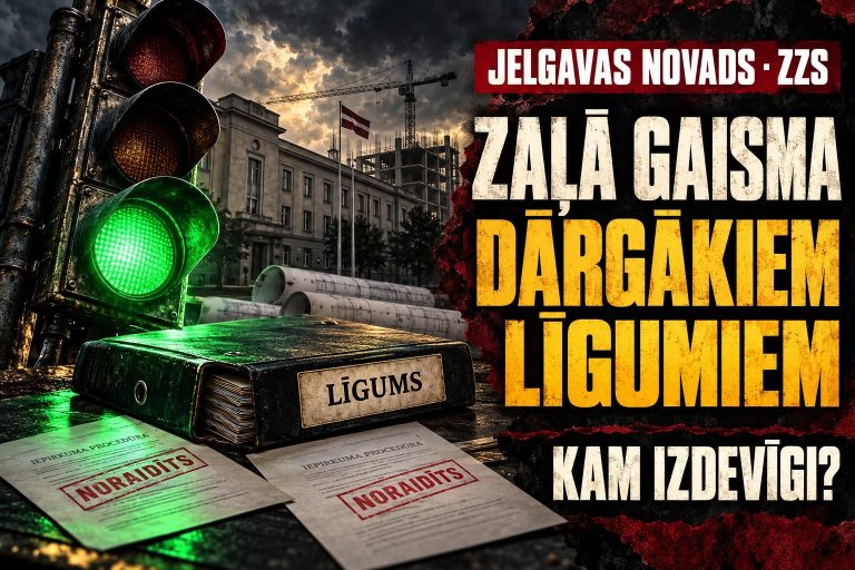 Jelgavas novada iepirkumi un ZZS saiknes